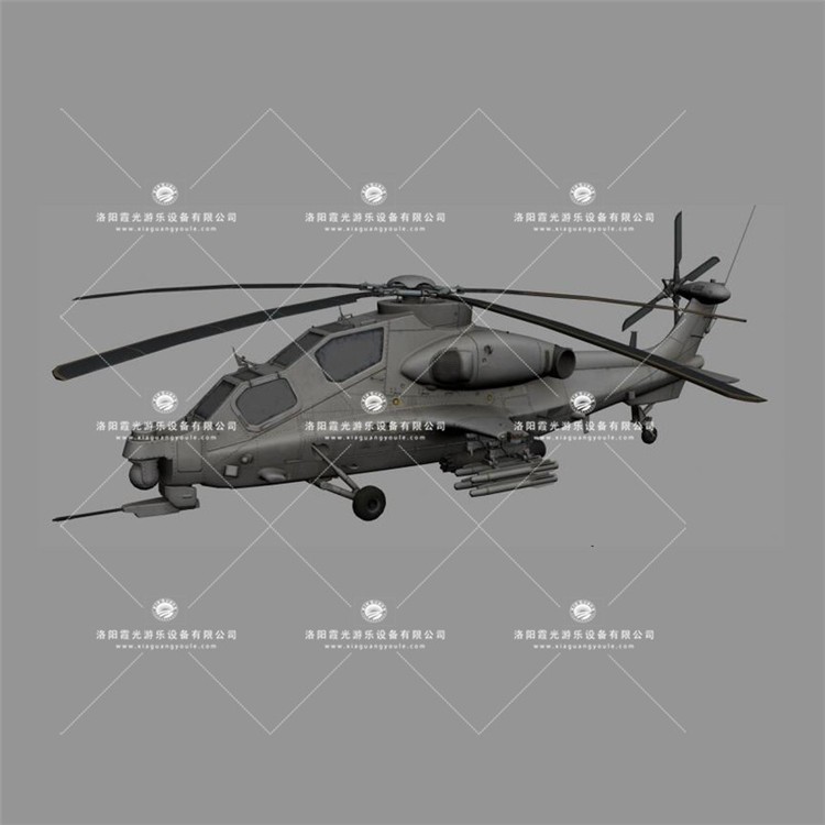 三更罗镇武装直升机3D模型